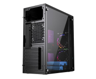 GEMBIRD Midi Tower Fornax M100RGB ATX wentylatory RGB Czarna CCC-FC-M100RGB - 1184606 - zdjęcie 7